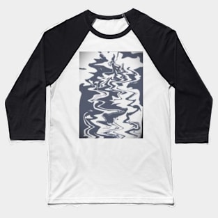 Digital Marbling Art : The Way of Water Baseball T-Shirt